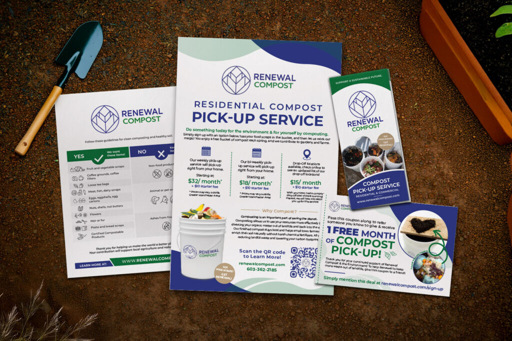 Renewal Compost Print Collateral